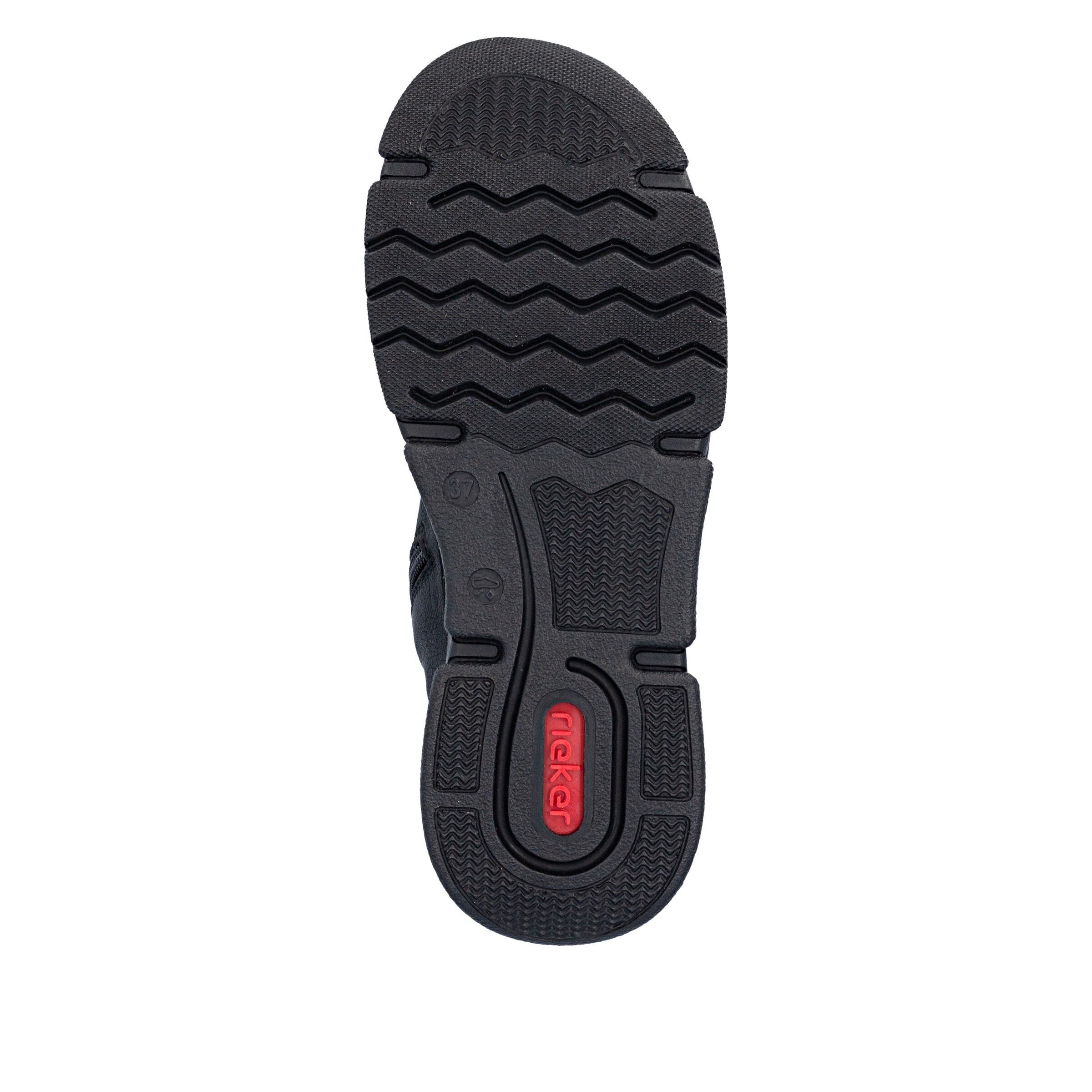Bottines à lacets Rieker en noir