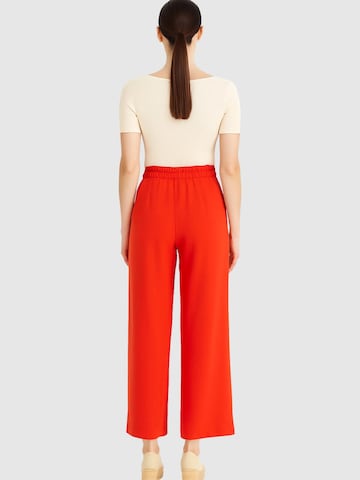 Loosefit Pantaloni '10322812' di VERO MODA in rosso