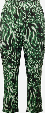 ONLY Carmakoma Regular Cargo trousers 'JADA' in Green: front