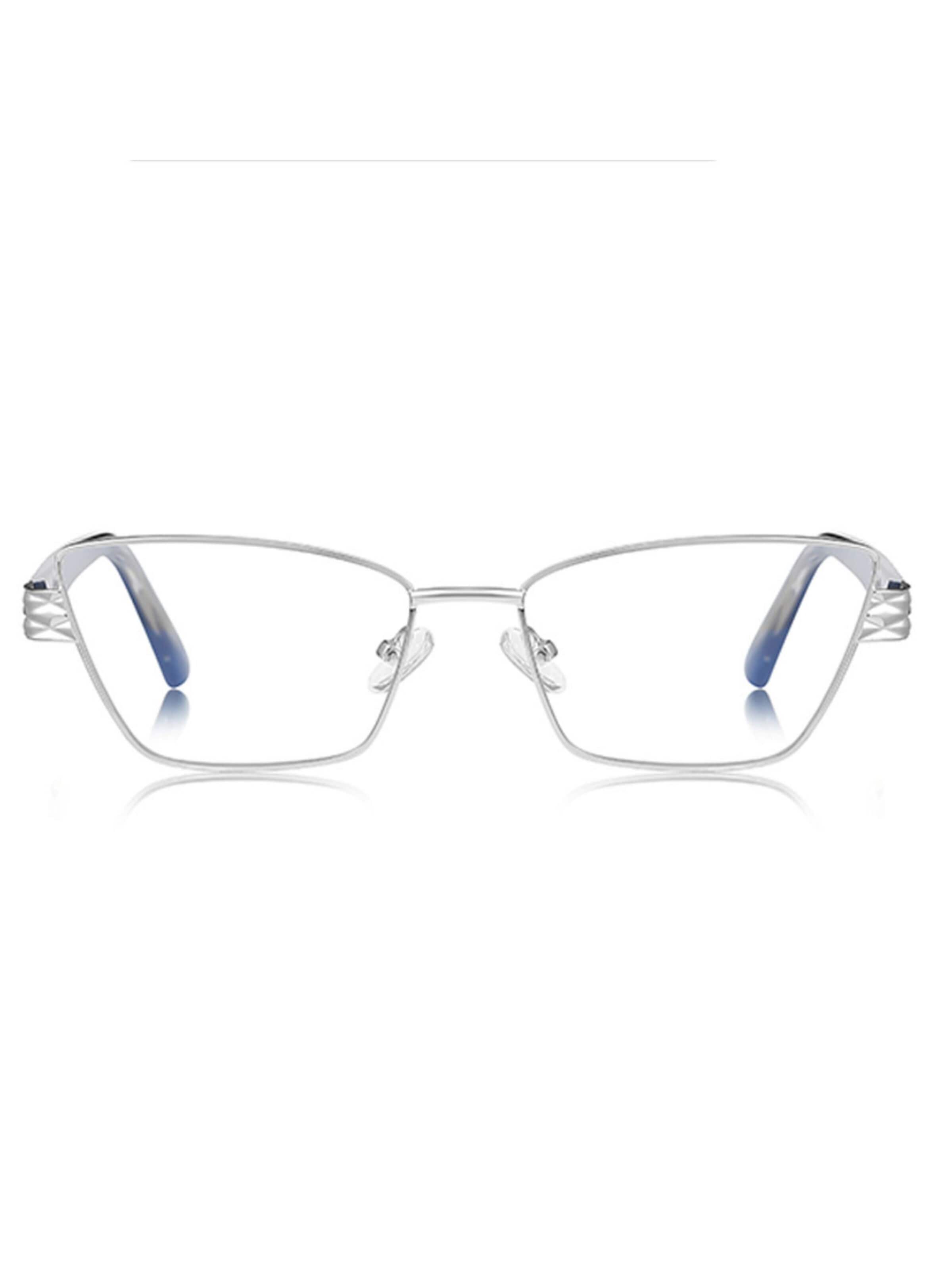 Lunettes de soleil 'Damen Cat-eye Blaulichthemmende Brillen Für Frauen Irous' VEYREY en argent