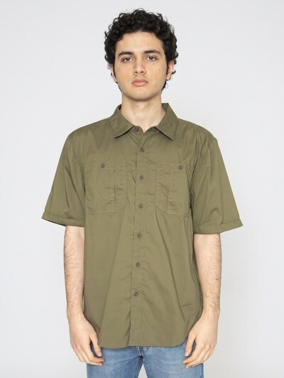 Camicia 'Charter S/S WVN' in S Brixton di colore verde, Visualizzazione prodotti