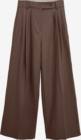 Wide Leg Pantalon à pince 'AYUA' ARMEDANGELS en marron : devant