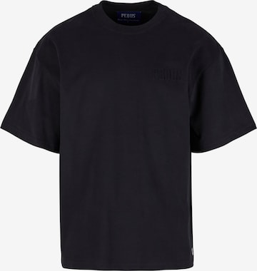 juoda Pequs Marškinėliai: priekis