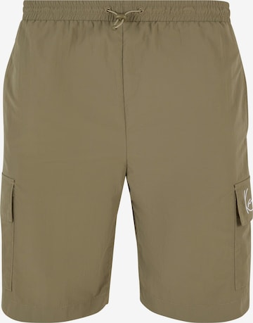 Regular Pantalon cargo 'Essential' Karl Kani en vert : devant