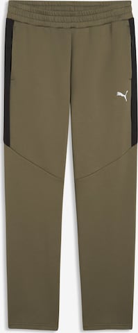 PUMA Regular Workout Pants 'Evostripe' in Green: front