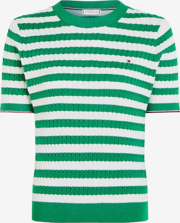 Pull-over TOMMY HILFIGER en vert : devant