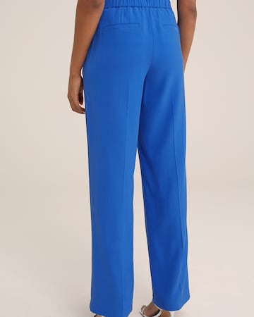 WE Fashion Wide leg Broek in Blauw