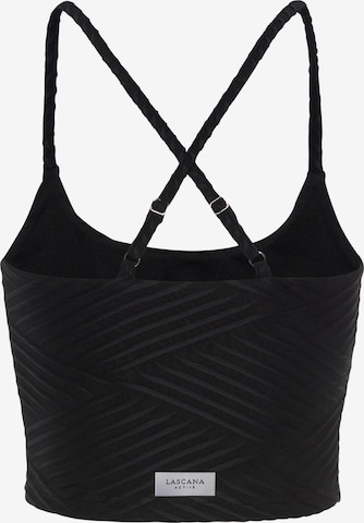 LASCANA ACTIVE Sporttop in Schwarz