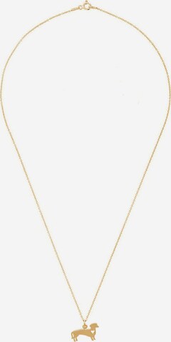 Gemshine Necklace in Gold: front