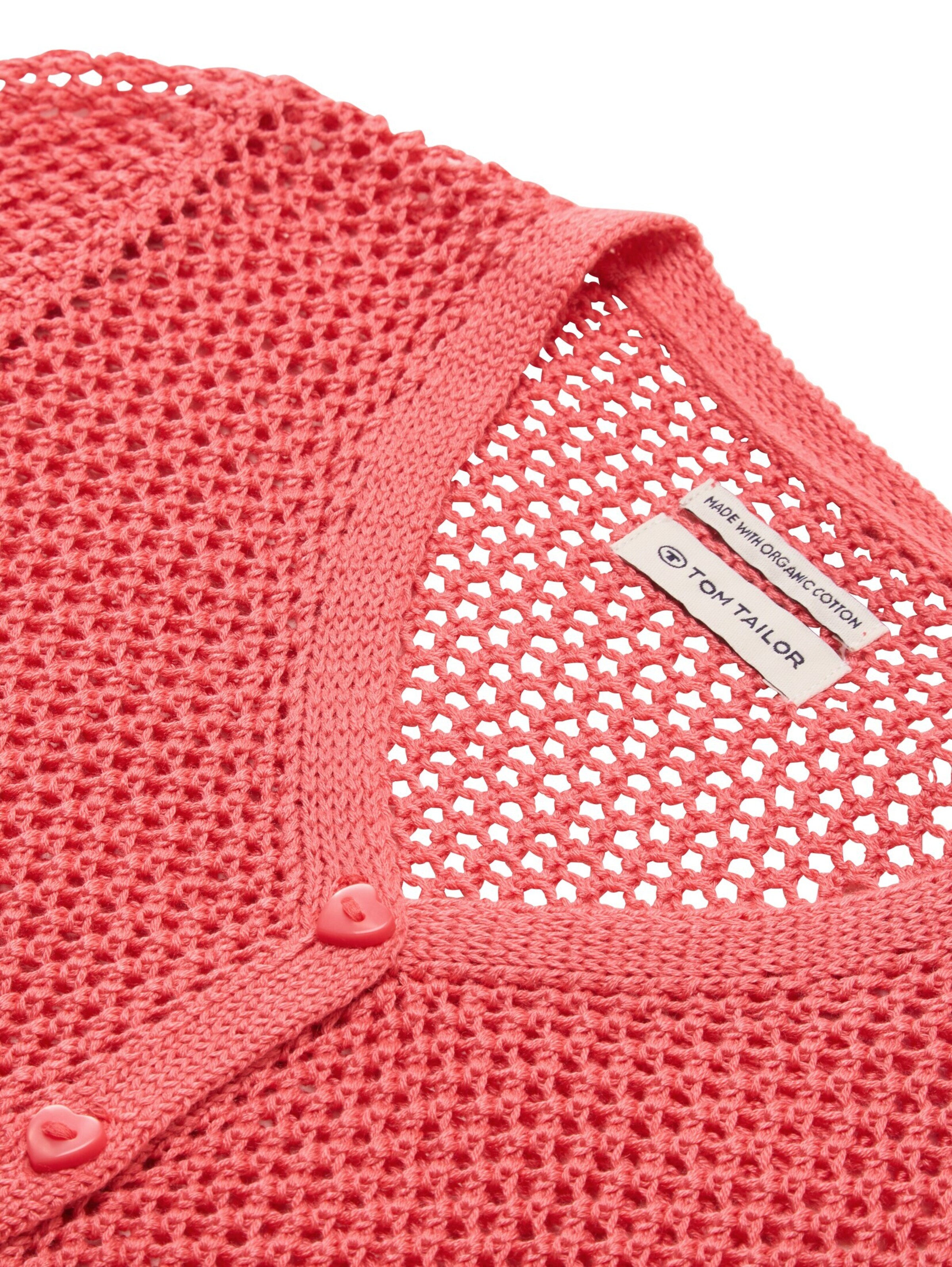 TOM TAILOR Strickjacke in Pink