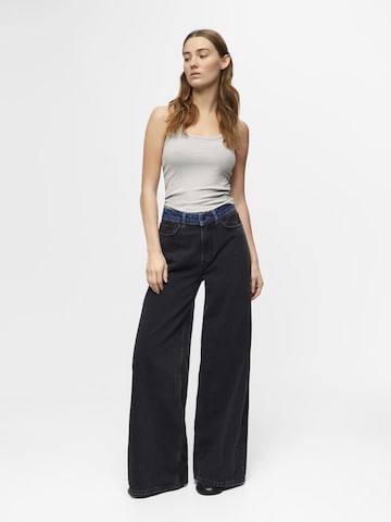 OBJECT Wide leg Jeans in Black