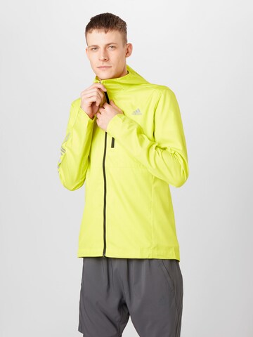 ADIDAS SPORTSWEAR Athletic Jacket 'Own the Run' in Yellow: front