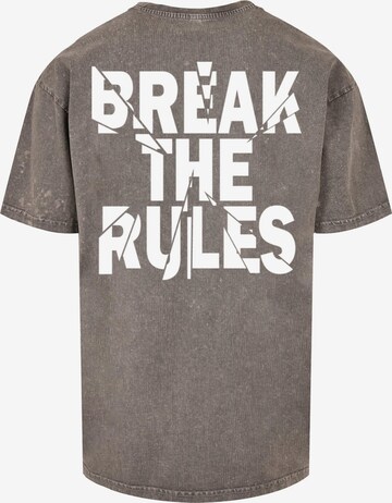 Merchcode T-Shirt 'Break The Rules 2' in Grau