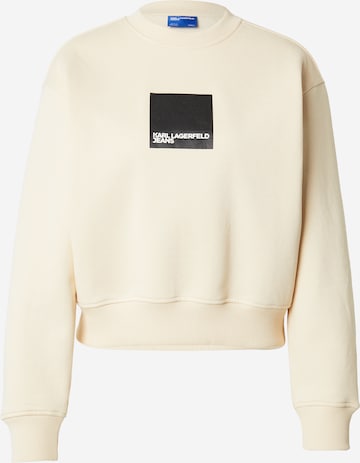 KARL LAGERFELD JEANS Collegepaita värissä beige: etupuoli
