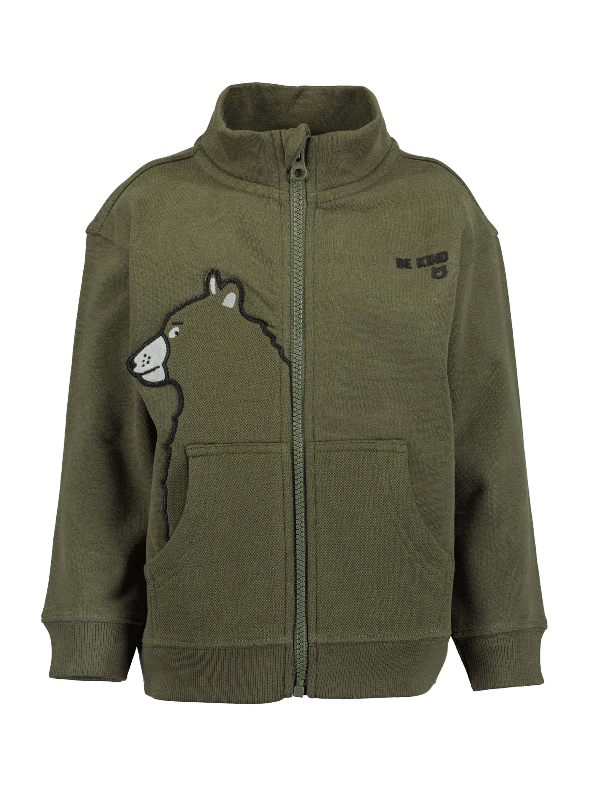 BLUE SEVEN Mikina – zelená: přední strana