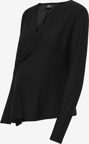 T-shirt 'OLMSilja' Only Maternity en noir : devant