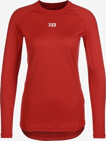 OUTFITTER Sportief sweatshirt 'TAHI' in Rood: voorkant