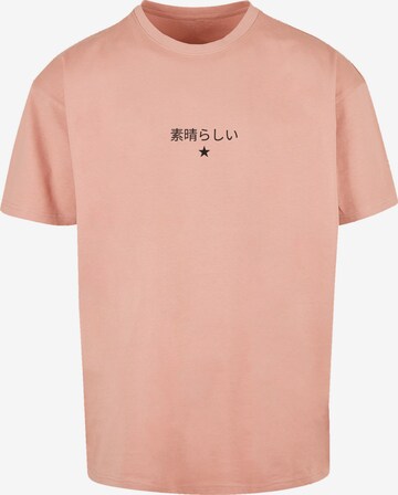 T-Shirt F4NT4STIC en rose : devant