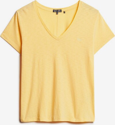 Superdry T-shirt en jaune clair, Vue avec produit