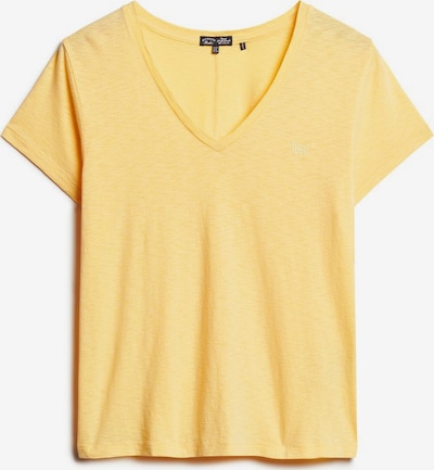 Superdry T-shirt en jaune clair, Vue avec produit