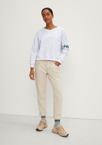 Sweat-shirt comma casual identity en blanc