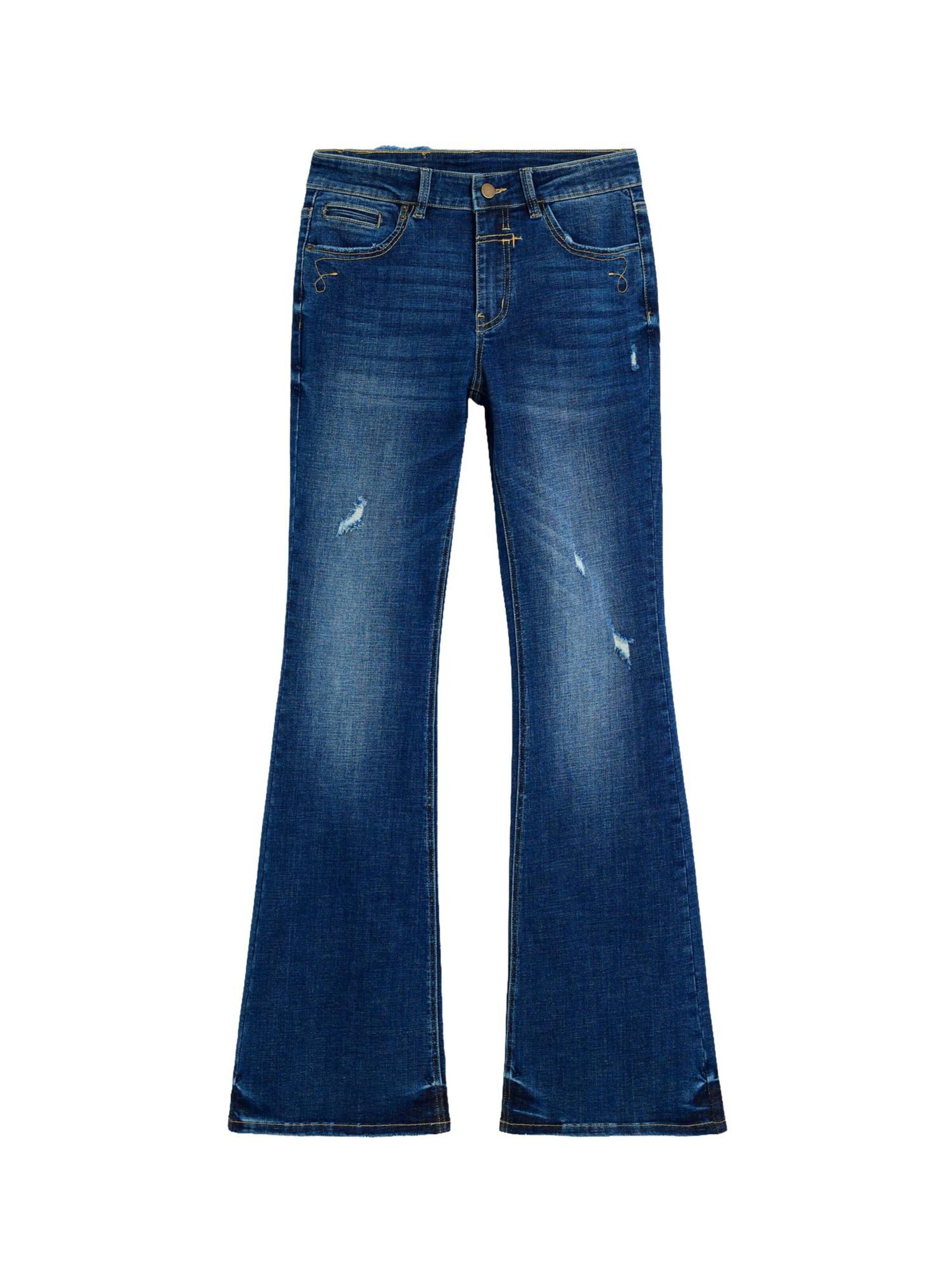 Desigual Bootcut Farkut värissä sininen: etupuoli