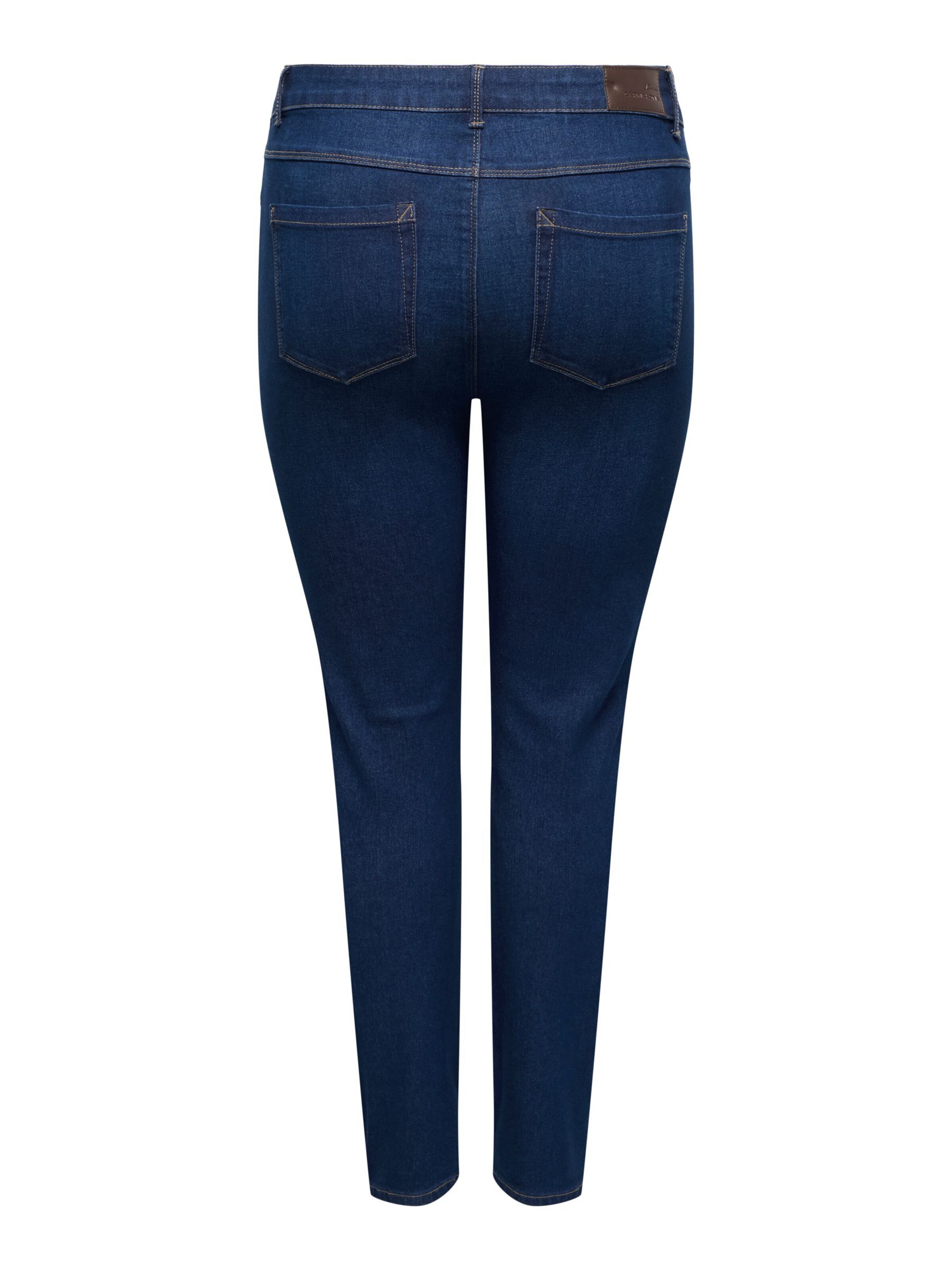 ONLY Carmakoma Skinny Jeans 'CARSnow' in Blauw