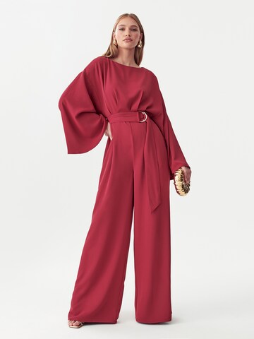 BWLDR - Jumpsuit 'LUELLA' en rojo: frente