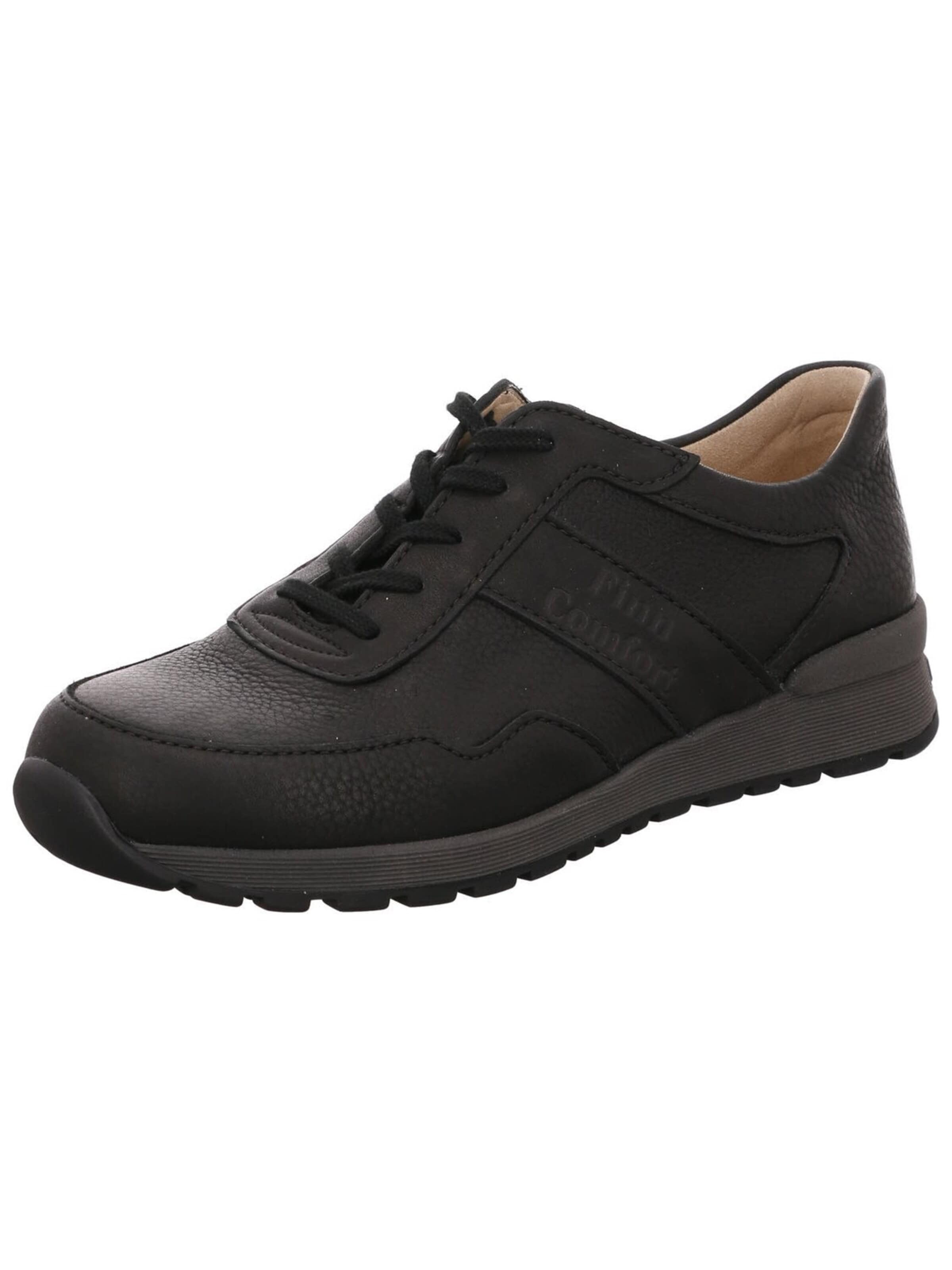 Finn Comfort - Zapatos con cordón 'Schnürschuh Herren 01370-650099FinnComfort PREZZO Echtleder in schwarz' en negro: frente