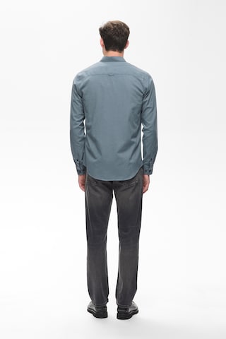 Matinique Slim fit Button Up Shirt in Blue