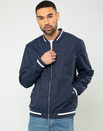 Threadbare Between-Season Jacket 'Norris' in Blue: front