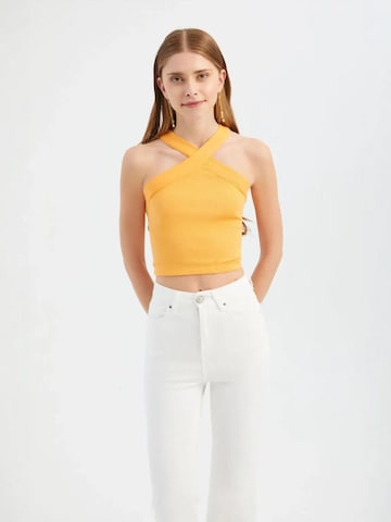 Hiccup Top 'Crop Top' in Orange: front