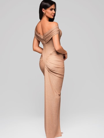 Ombre Avondjurk in Beige