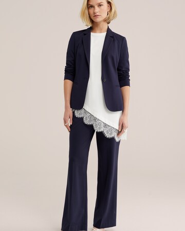 WE Fashion Regular Hose in Blau