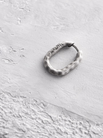 Boucles d'oreilles 'SHAKEL' REYTEL en argent : devant