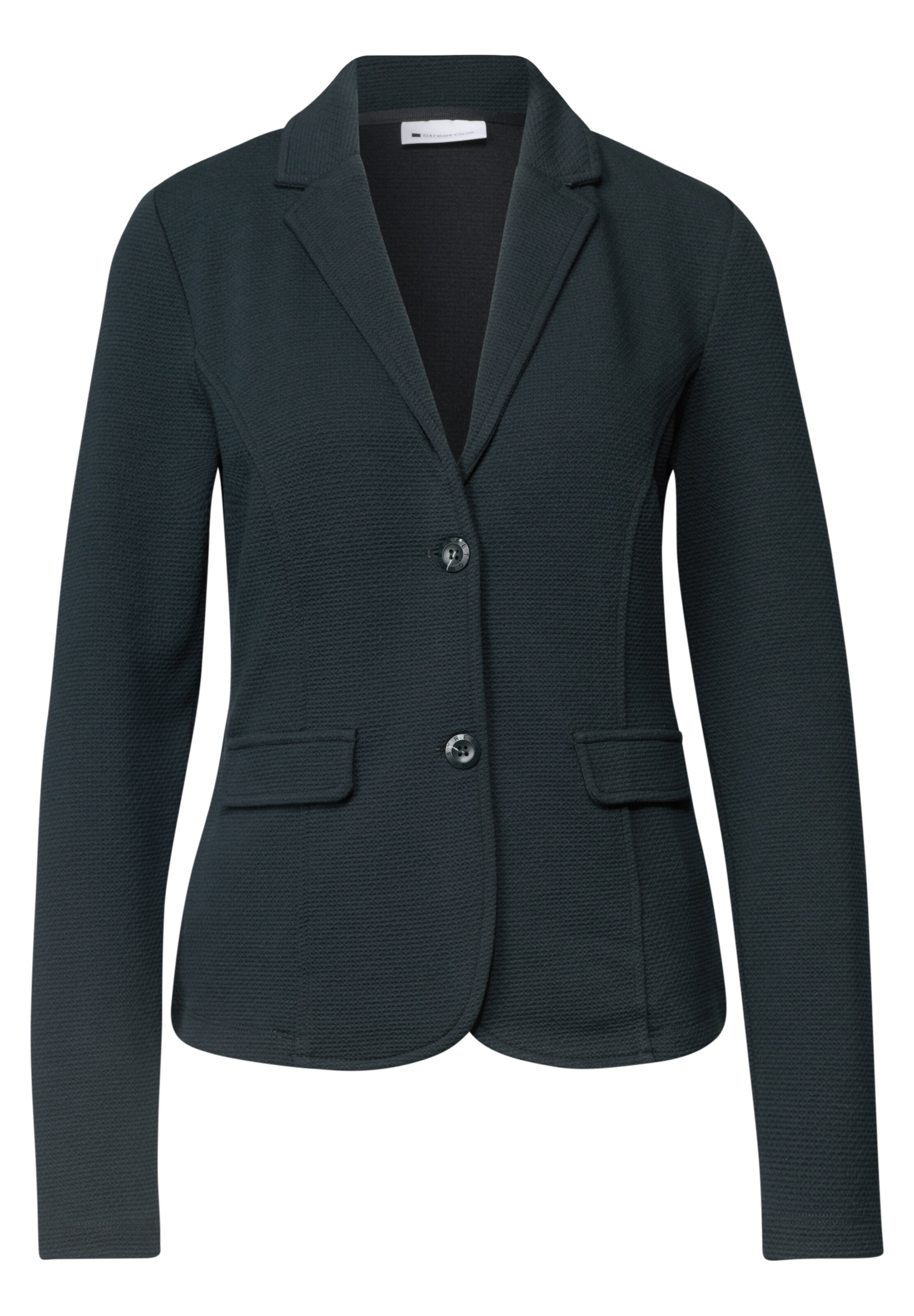 STREET ONE Basic Blazer mit Struktur in Grün: Vorderseite