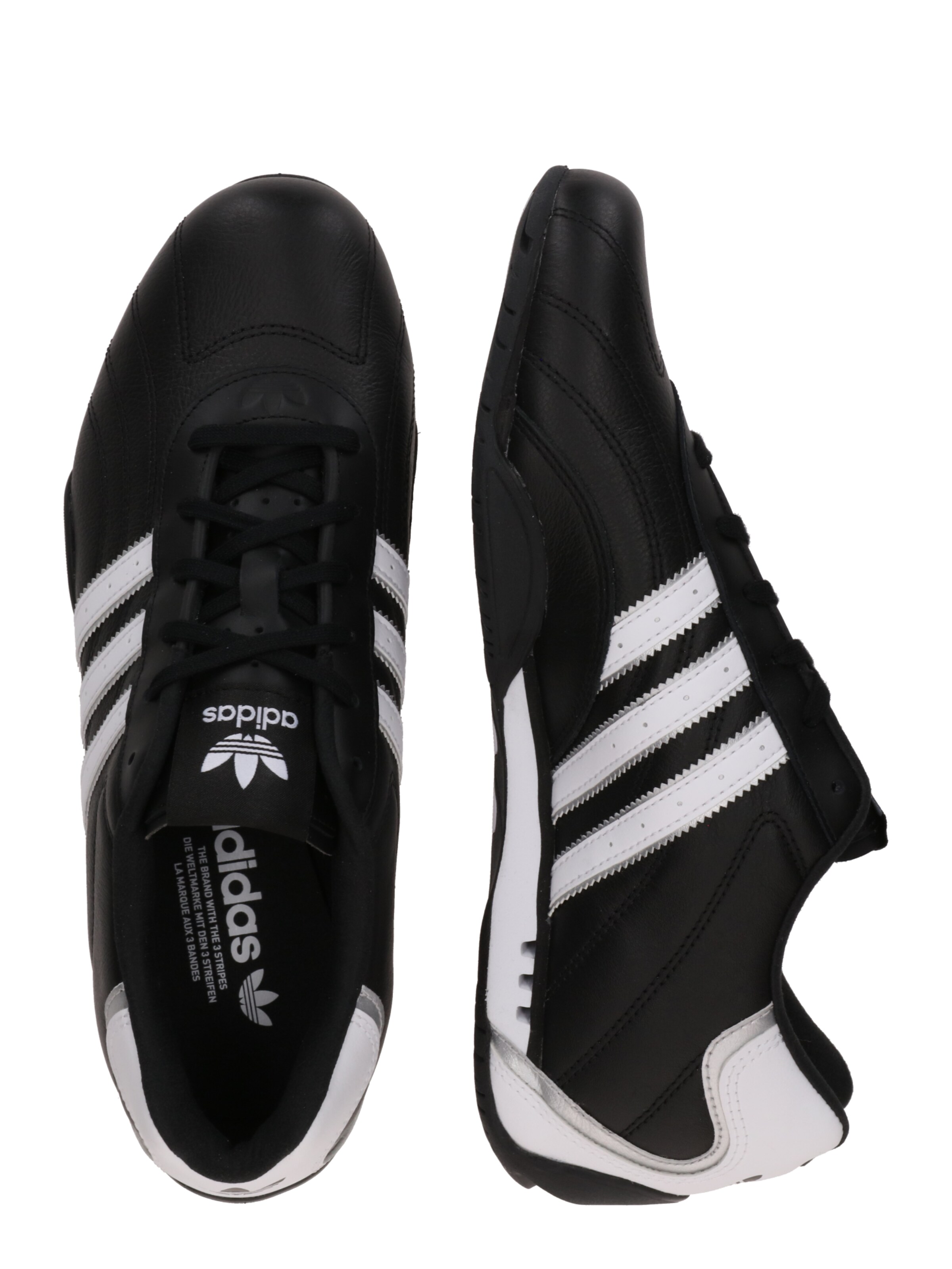 melns ADIDAS ORIGINALS Zemie brīvā laika apavi 'Adiracer'