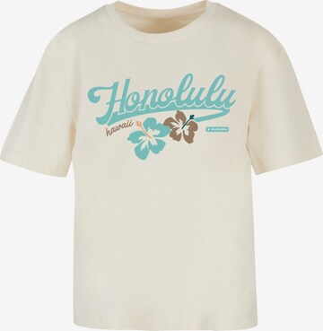 F4NT4STIC Shirt 'Honolulu' in Beige: voorkant
