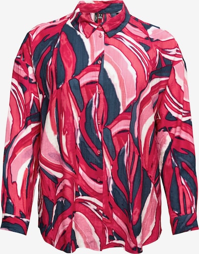 Vero Moda Curve Bluza 'VMCVERA VIOLET' u mornarsko plava / roza / svijetloroza / bijela, Pregled proizvoda