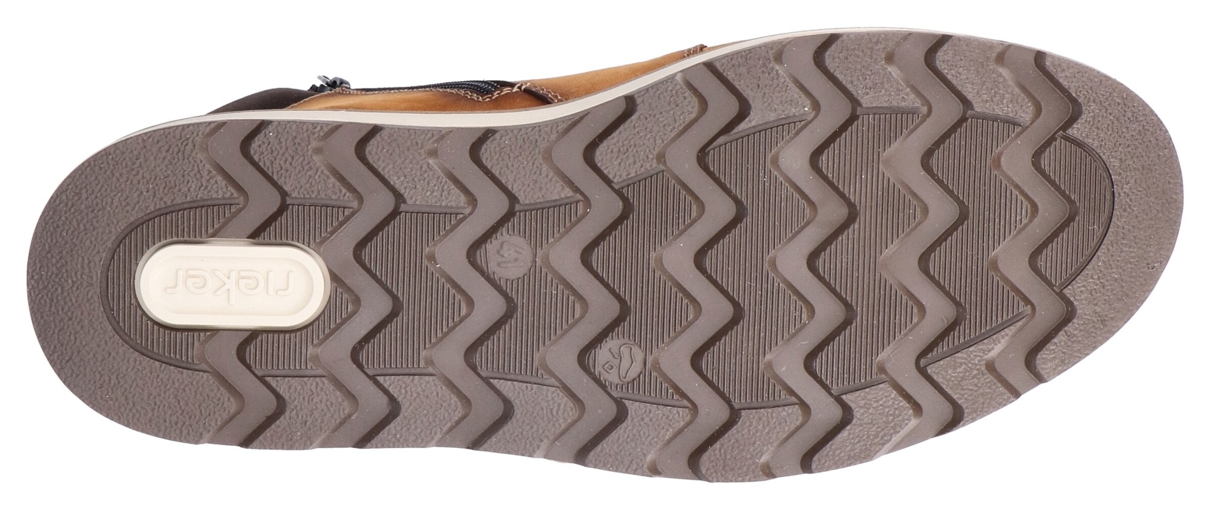 Bottines à lacets Rieker en beige