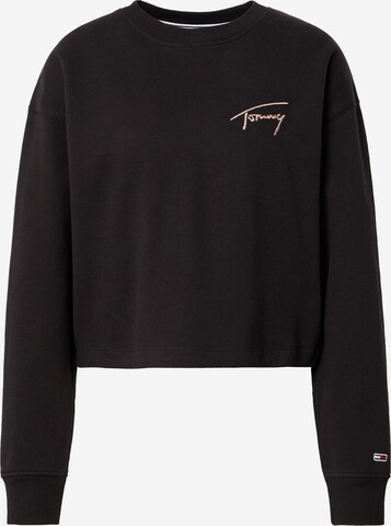 Tommy Jeans Sweatshirt in Schwarz: predná strana