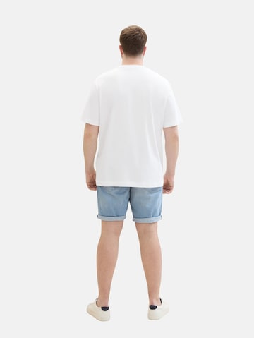 TOM TAILOR Men + Regular Shorts in Blau