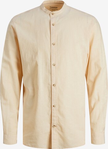 JACK & JONES Button Up Shirt 'SUMMER BAND' in Orange: front