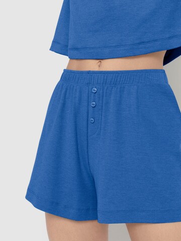 LSCN by LASCANA Korte pyjama in Blauw