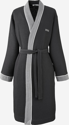 BOSS Long Bathrobe 'THERMS' in Grey: front