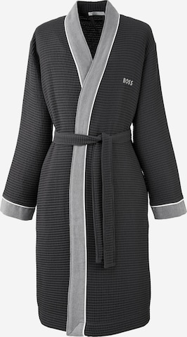 BOSS Home Long Bathrobe 'THERMS' in Grey: front
