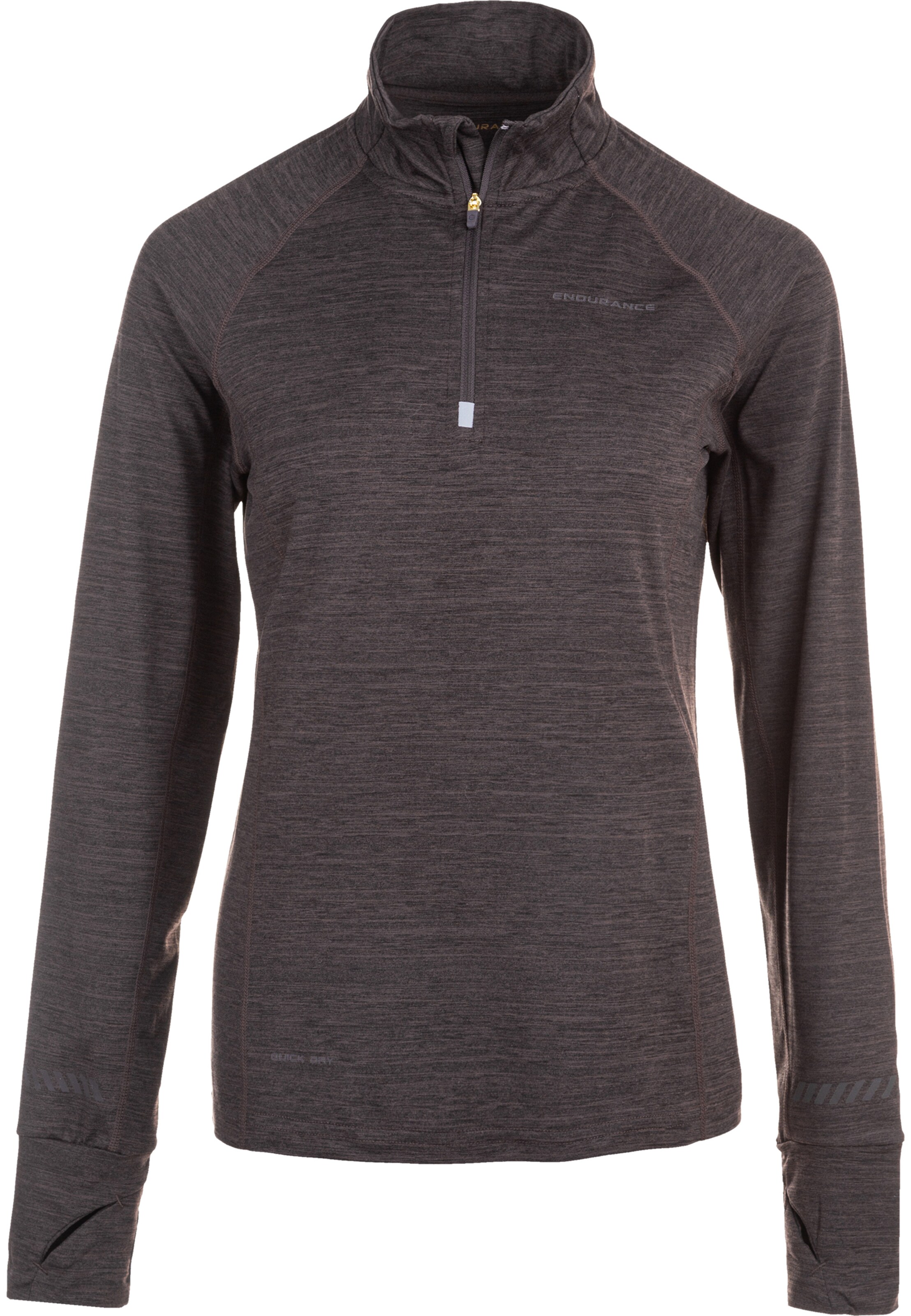 ENDURANCE Performance shirt 'Canna V2' in Brown: front