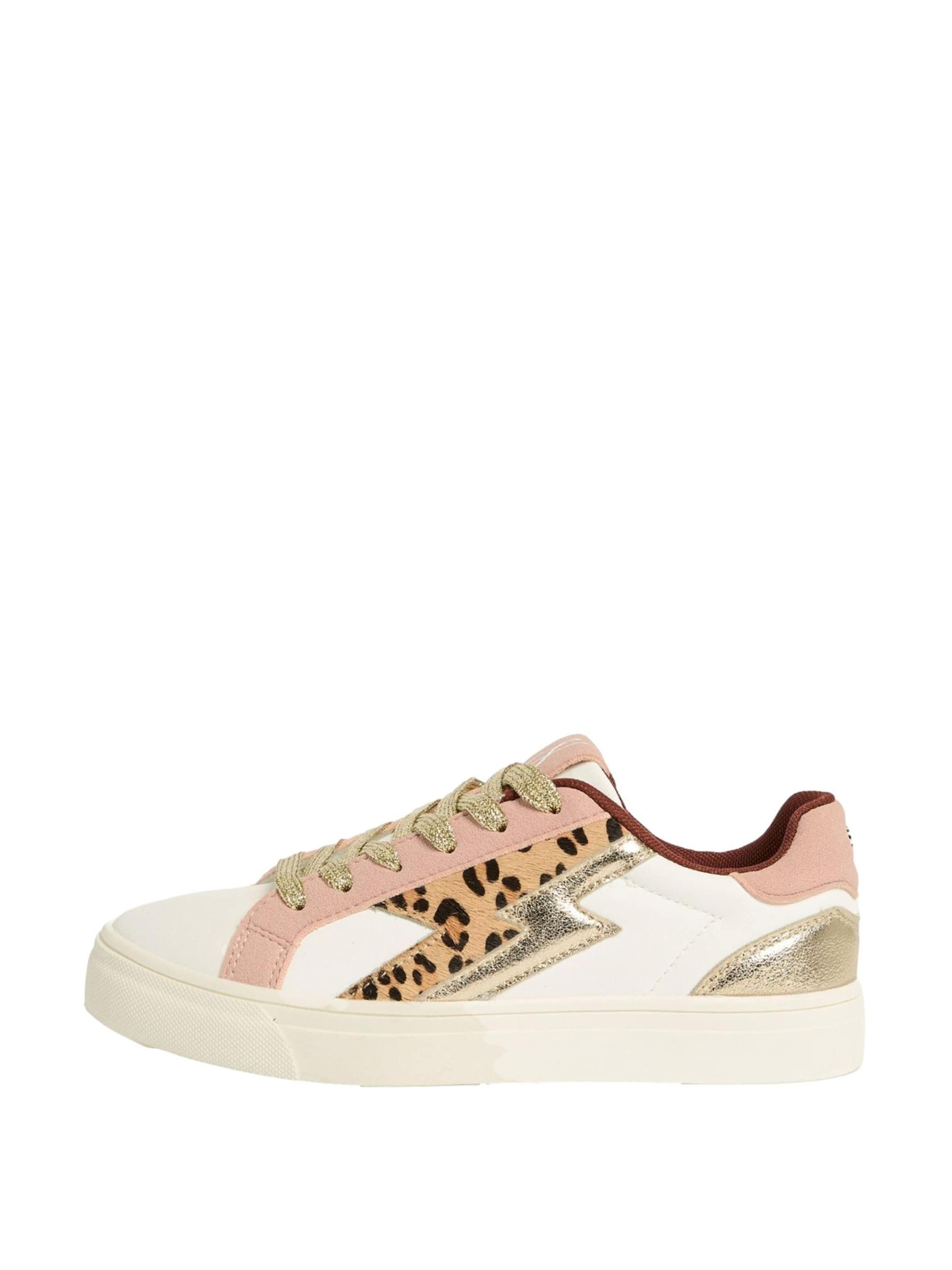 love & roses Sneaker low i brun / guld / pitaya / hvid, Produktvisning