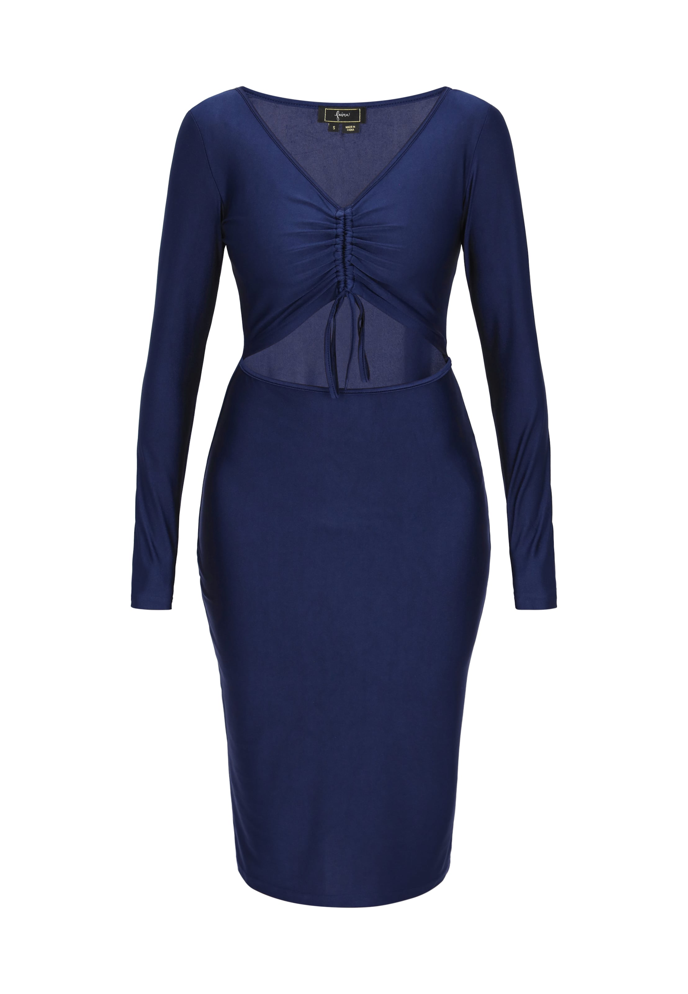 faina Jurk 'Festival' in Blauw: voorkant