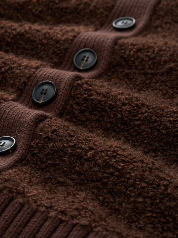 TOM TAILOR Strickjacke in Braun